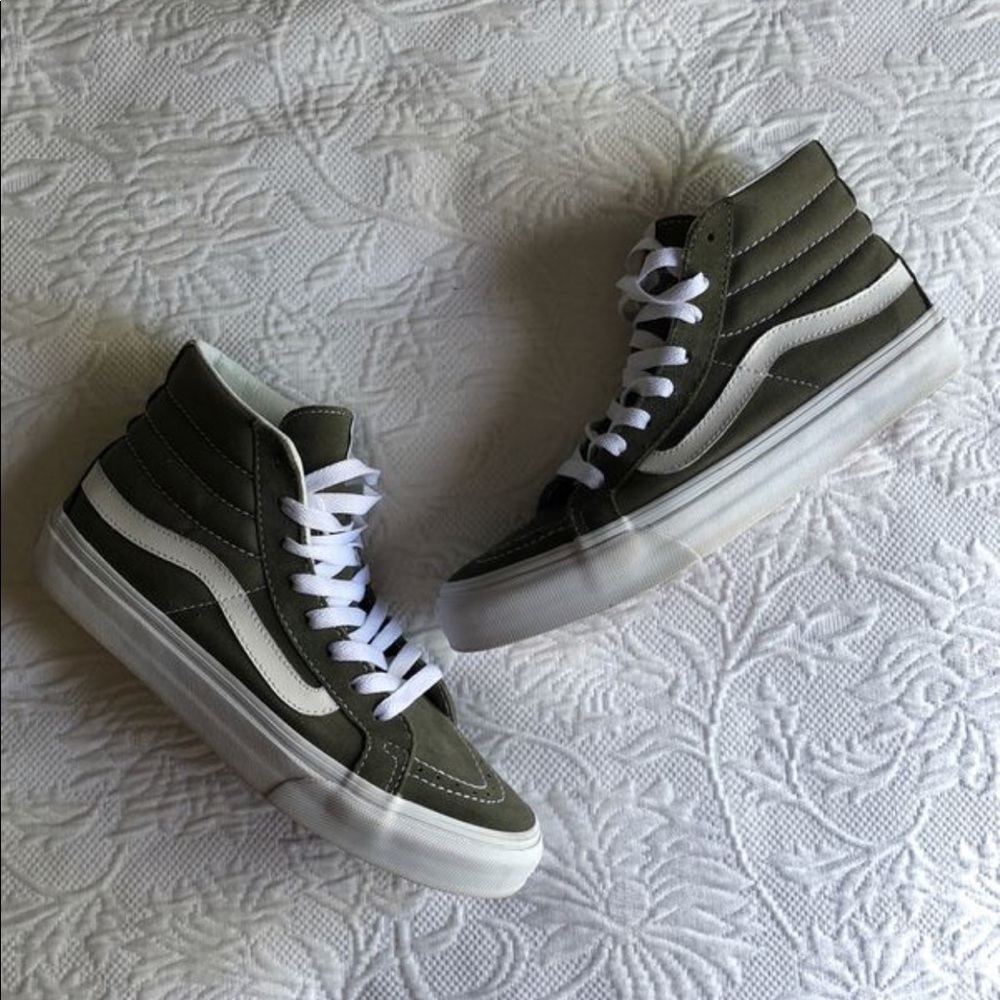 Olive Green High Top Vans